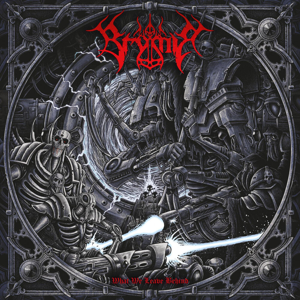 the album cover for Brymir - What We Leave Behind