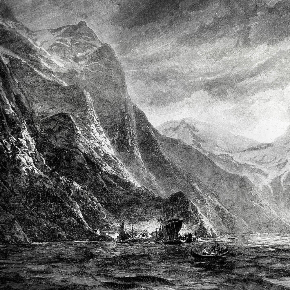the album cover for Morkgrim - Sogur Fra Nordfirdi