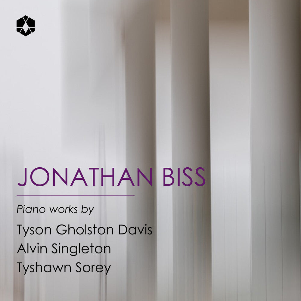 the album cover for Jonathan Biss - Piano Works By Tyson Gholston Davis Alvin