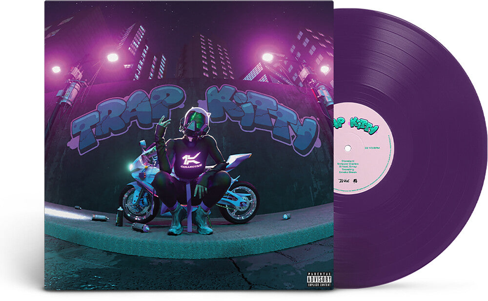 the album cover for Young Miko - TRAP KITTY [Purple]