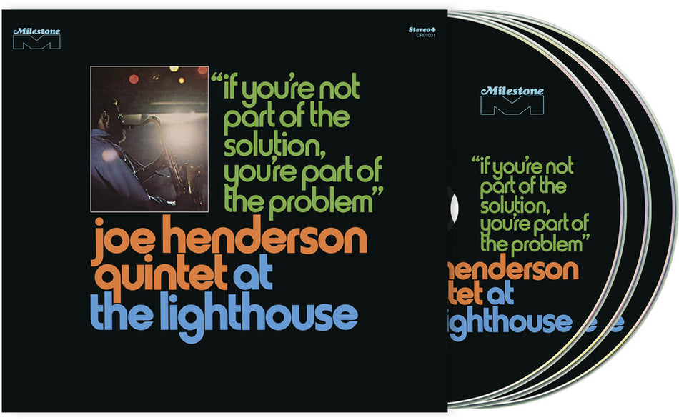 the album cover for Joe Henderson Quintet - At The Lighthouse: If You're Not Part Of The Solution, You're Part Of The Problem - Deluxe Edition [3 CD]