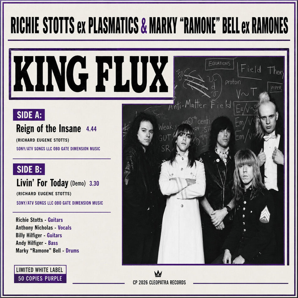 the album cover for King Flux - Reign of the Insane [Signed - Purple]