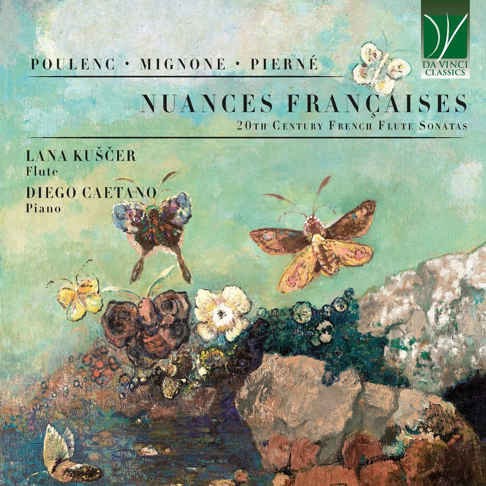 the album cover for Lana Kuscer  / Caetano,Diego - Nuances Francaises: 20th Century French Flute Son