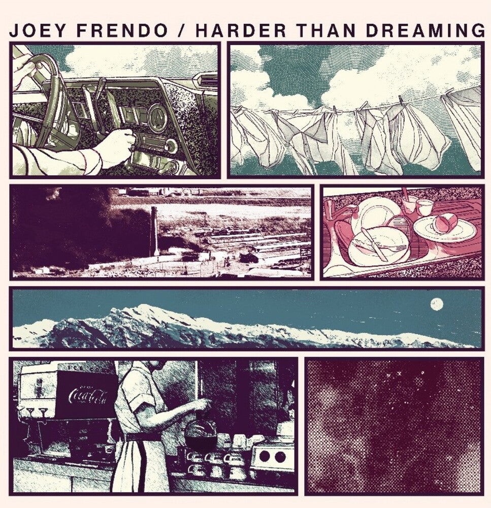 the album cover for Joey Frendo - Harder Than Dreaming