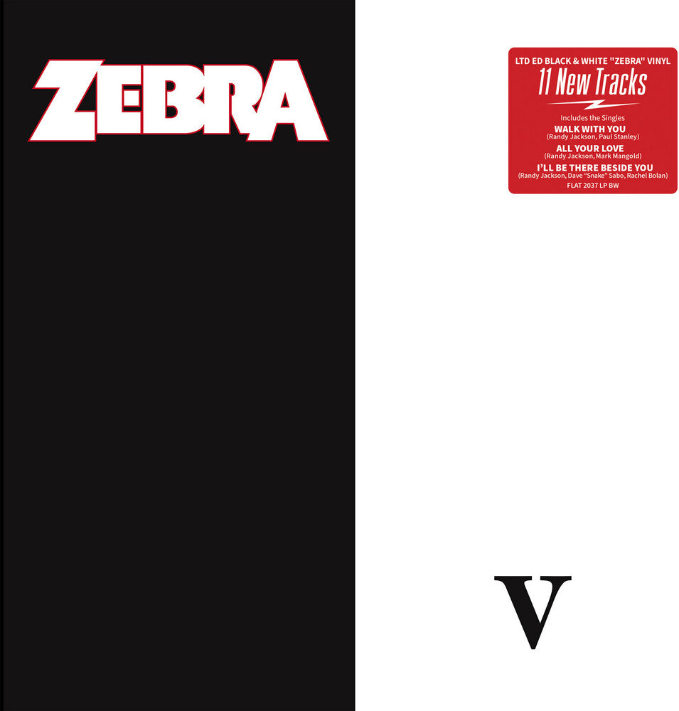 the album cover for Zebra - V