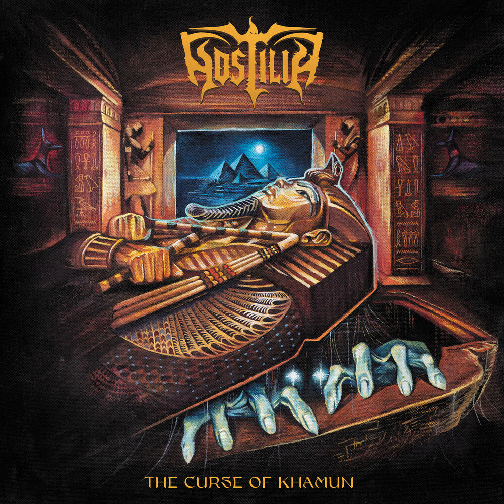 the album cover for Hostilia - Curse Of Khamun