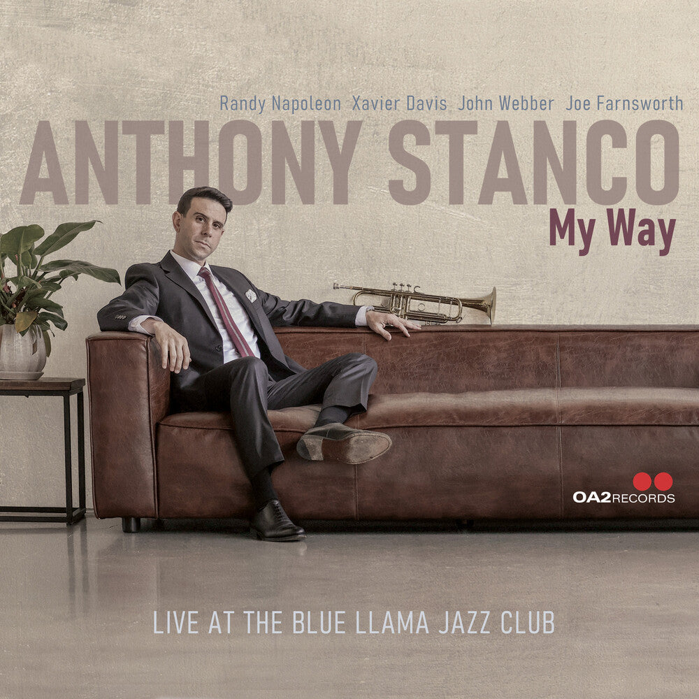 the album cover for Anthony Stanco - My Way: Live At The Blue Llama Jazz Club