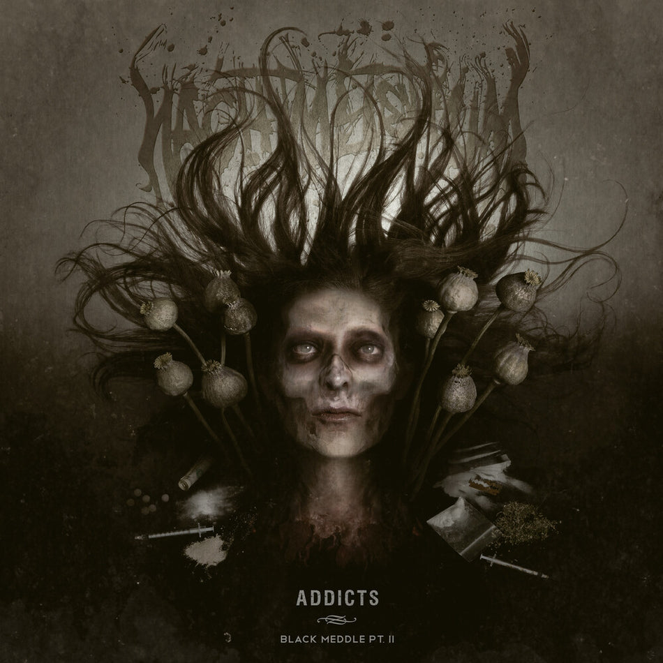 the album cover for Nachtmystium - Addicts - Black Meddle Pt. Ii [Colored Vinyl] (Gate) [Limited Edition]