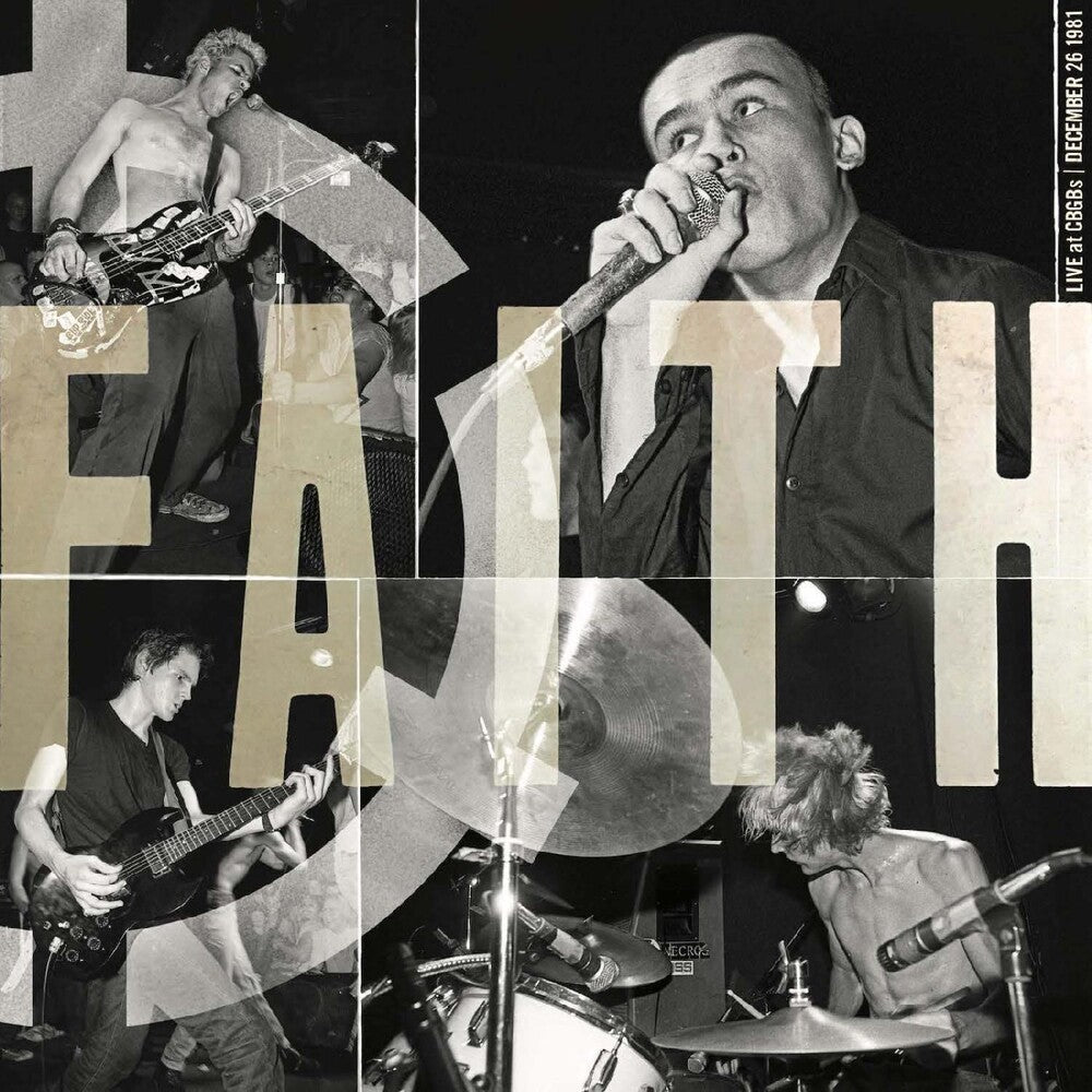 the album cover for Faith - Live At Cbgb's - Red Vinyl [Colored Vinyl] (Red)