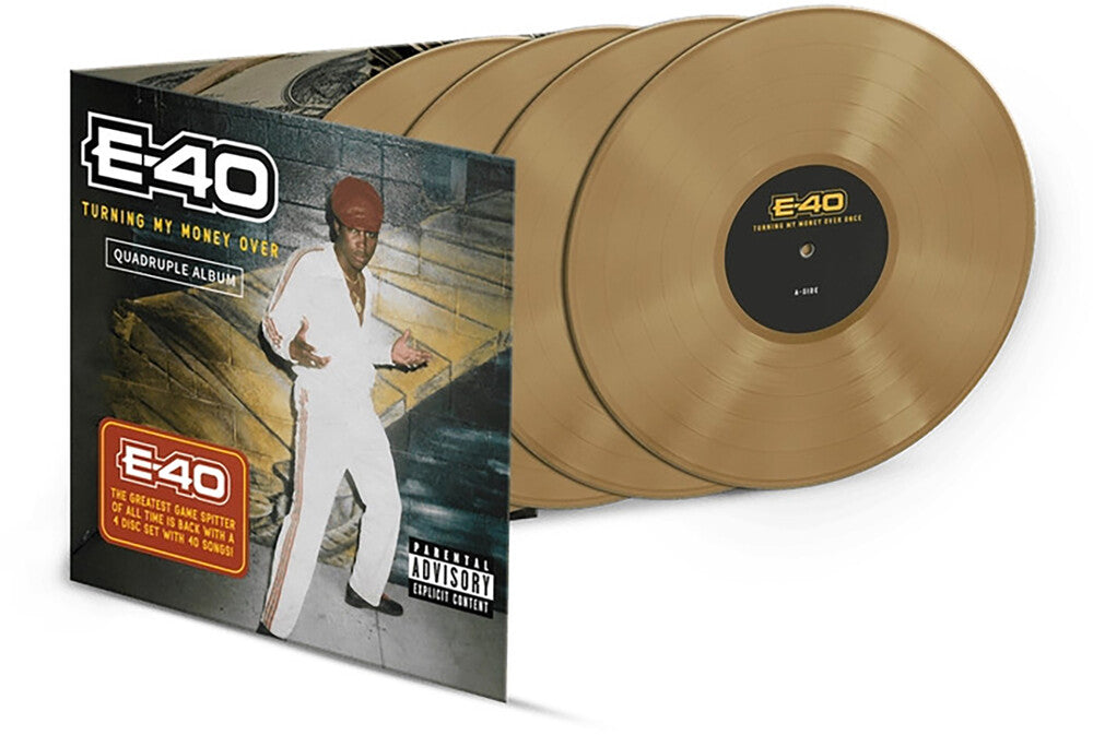 the album cover for E-40 - Turning My Money Over [Colored Vinyl] (Gol)