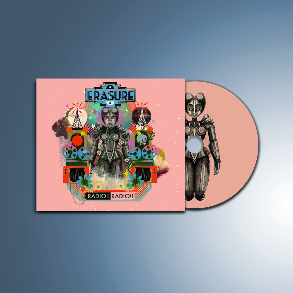the album cover for Erasure - Radio !! Radio !!