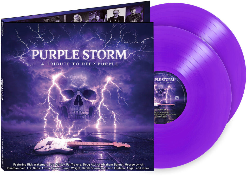 the album cover for Various Artists - Purple Storm - A Tribute to Deep Purple [Purple]