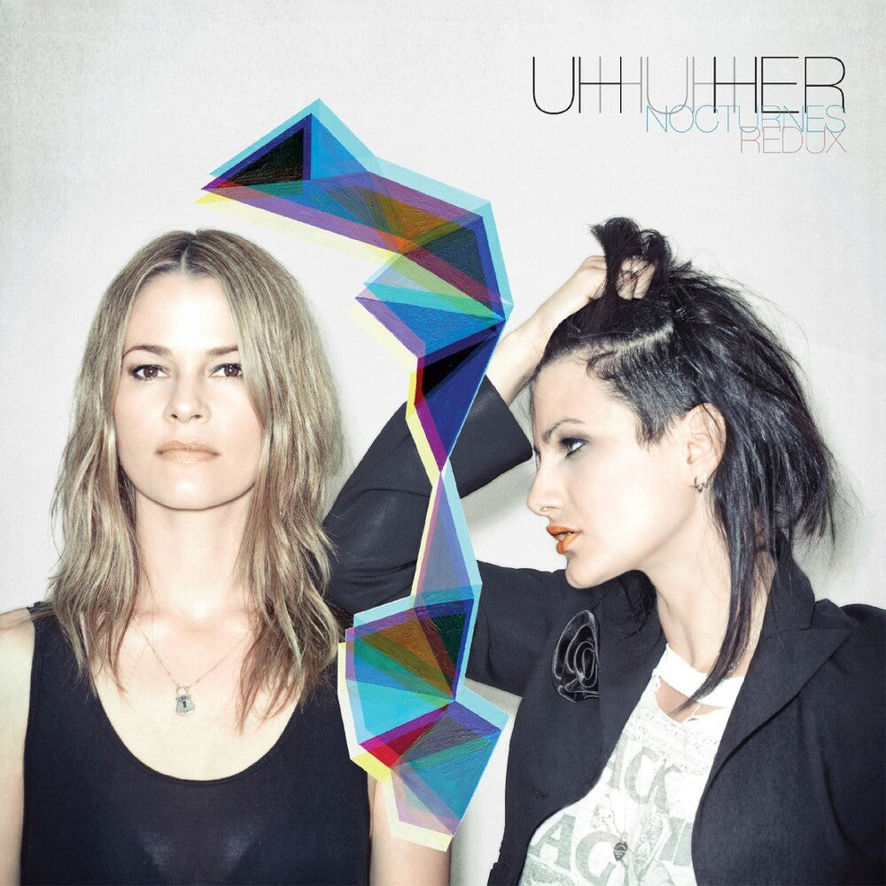 the album cover for Uh Huh Her - Nocturnes: Redux - Dark Wave Confetti [Colored Vinyl]