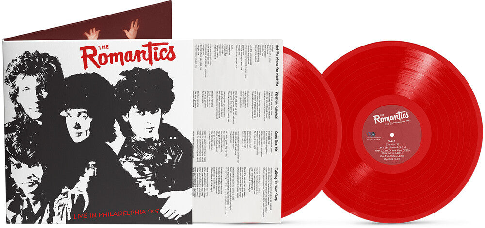 the album cover for Romantics - Live In Philadelphia '85 [Colored Vinyl] (Gate) [180 Gram] (Red)