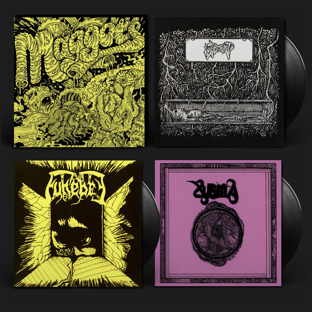 the album cover for Xysma - Maggots: Original Artyfacts From the First Finnish Death Metal Era Part Ii (3-7inch)