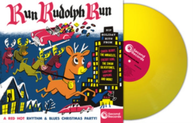 VARIOUS ARTISTS - RUN RUDOLPH RUN (YELLOW VINYL)