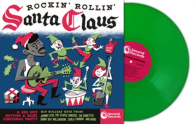 VARIOUS ARTISTS - ROCKIN ROLLIN SANTA CLAUS (GREEN VINYLp)