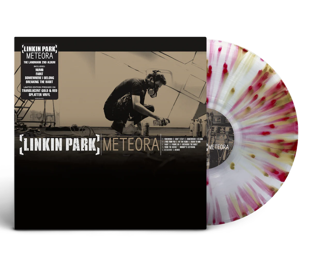 Lin Kin Chin LINKIN PARK - METEORA (TRANSLUCENT GOLD AND RED SPLATTER VINYL ...