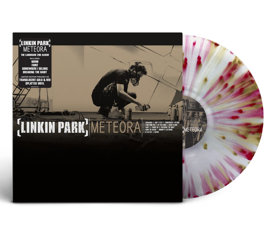 LINKIN PARK - METEORA (TRANSLUCENT GOLD AND RED SPLATTER VINYL)