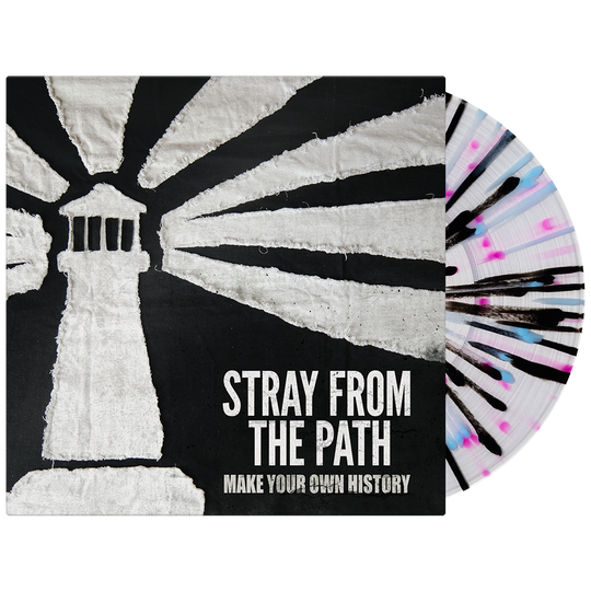 Stray From the Path - Make Your Own History (Clear w/ Black + Baby Blue + Neon Magenta Splatter Vinyl)