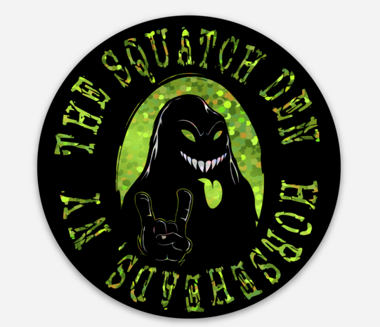 Squatch Glitter Sticker