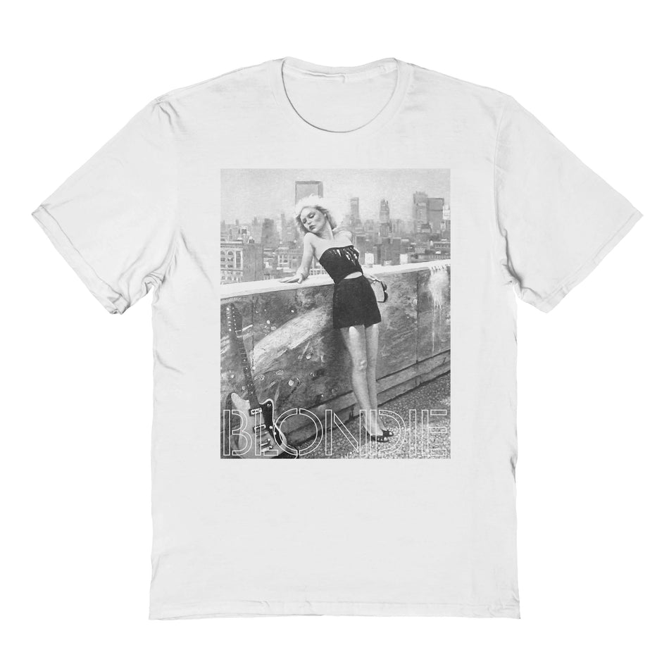 Goodie Two Sleeves Blondie Black and White Photo T-Shirt