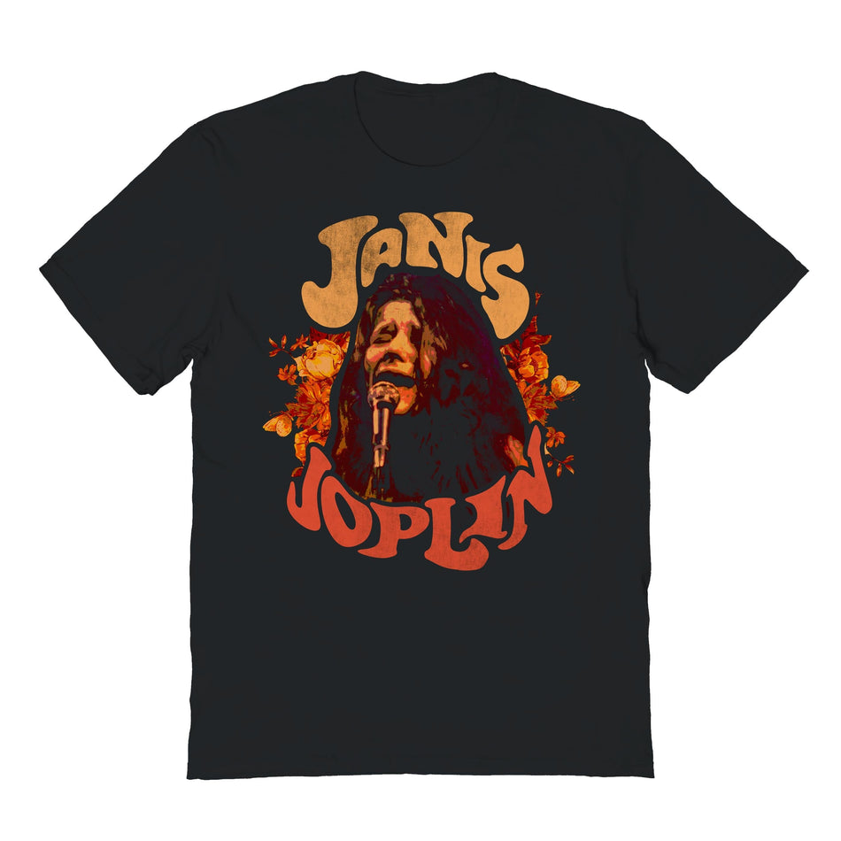 Goodie Two Sleeves Janis Joplin Flower Crown T-Shirt