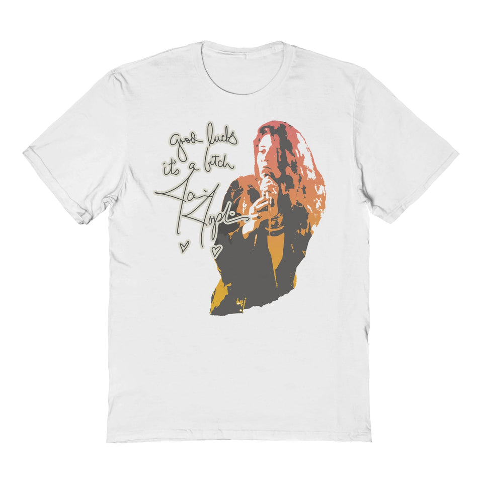 Goodie Two Sleeves Janis Joplin Good Luck T-Shirt