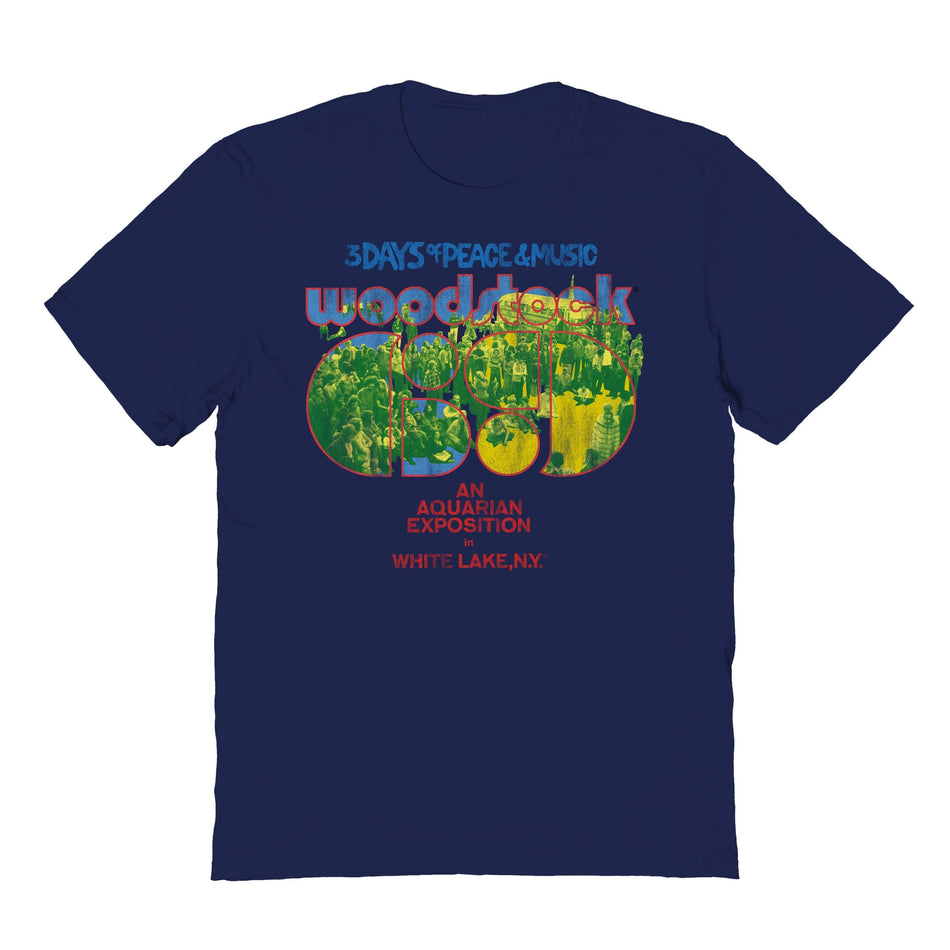 Goodie Two Sleeves Woodstock Hippie Bus Navy T-Shirt