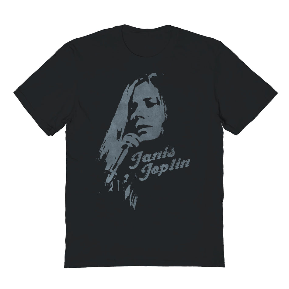 Goodie Two Sleeves Janis Joplin with Mic T-Shirt