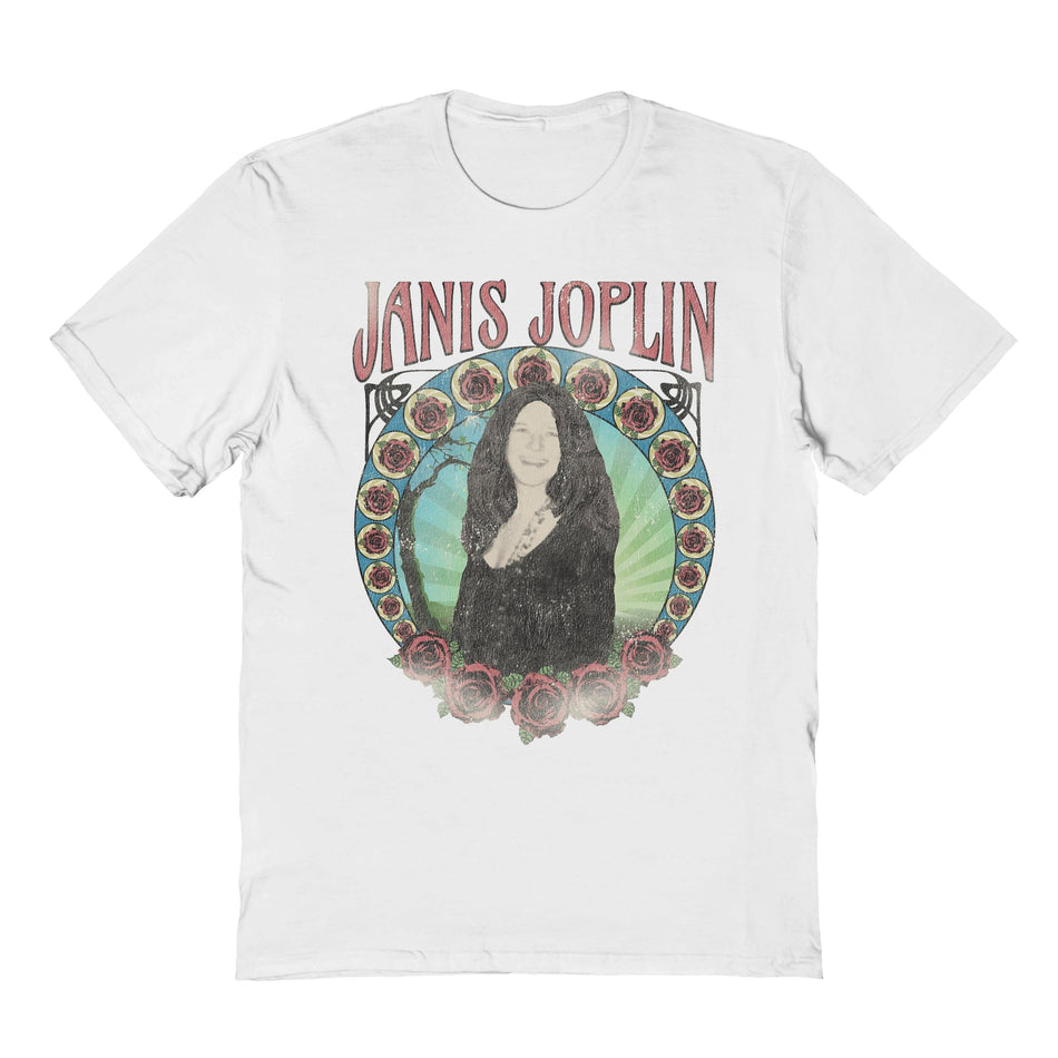 Goodie Two Sleeves Janis Joplin Roses T-Shirt