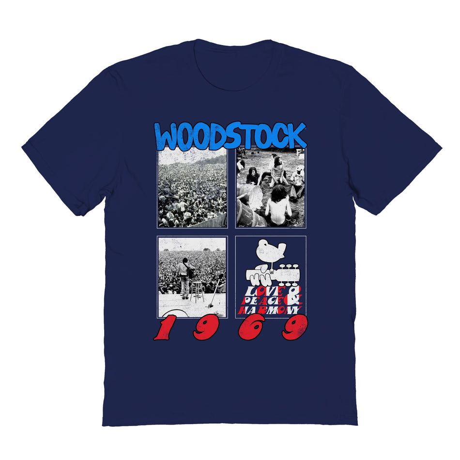 Goodie Two Sleeves Woodstock Live From Woodstock Navy T-Shirt
