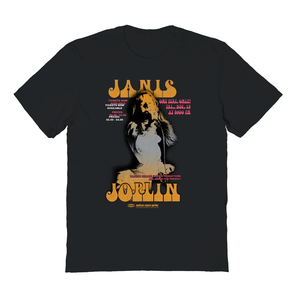 Goodie Two Sleeves Janis Joplin Ombre Janis Poster T-Shirt