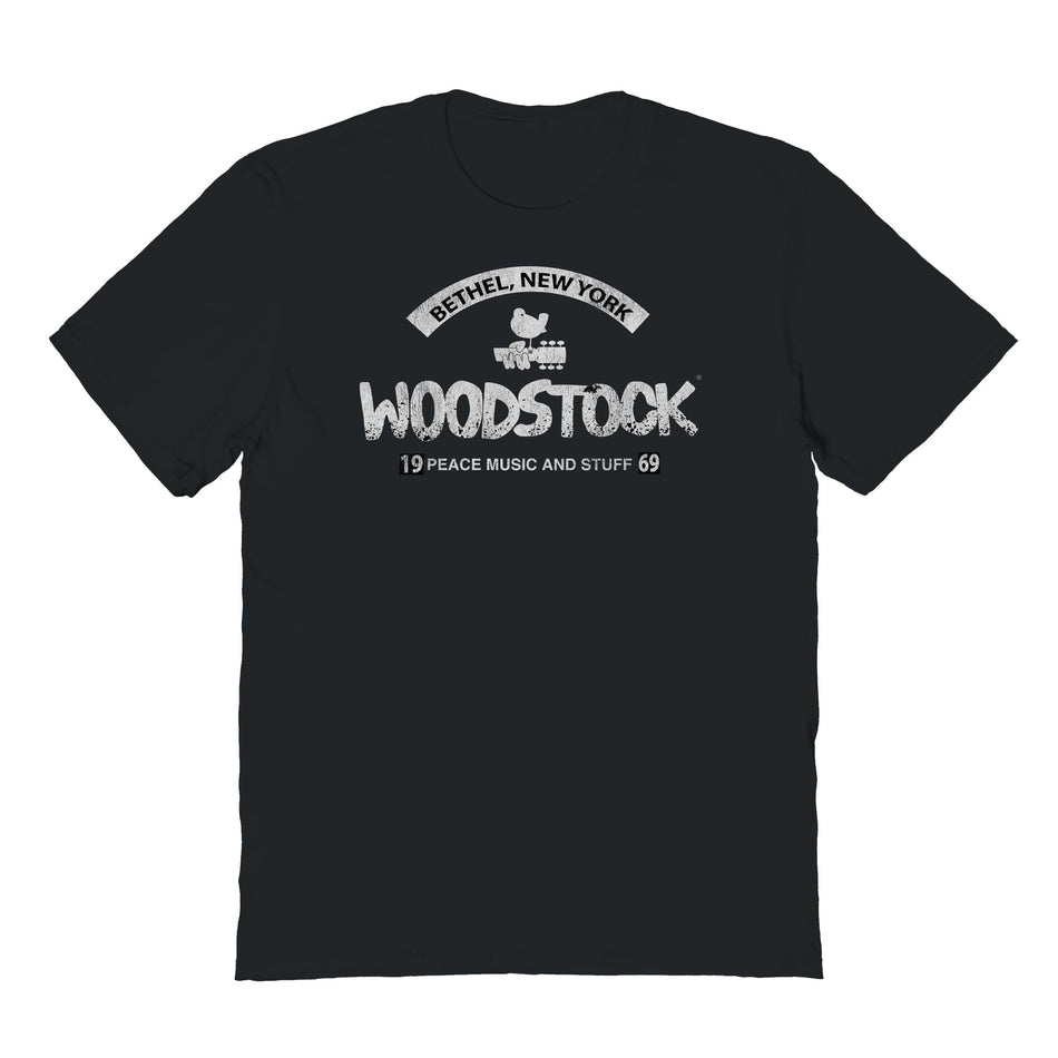 Goodie Two Sleeves Woodstock Peace Music and Stuff T-Shirt