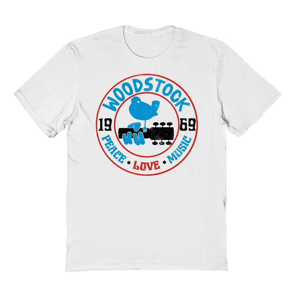 Goodie Two Sleeves Woodstock Peace Love Music T-Shirt
