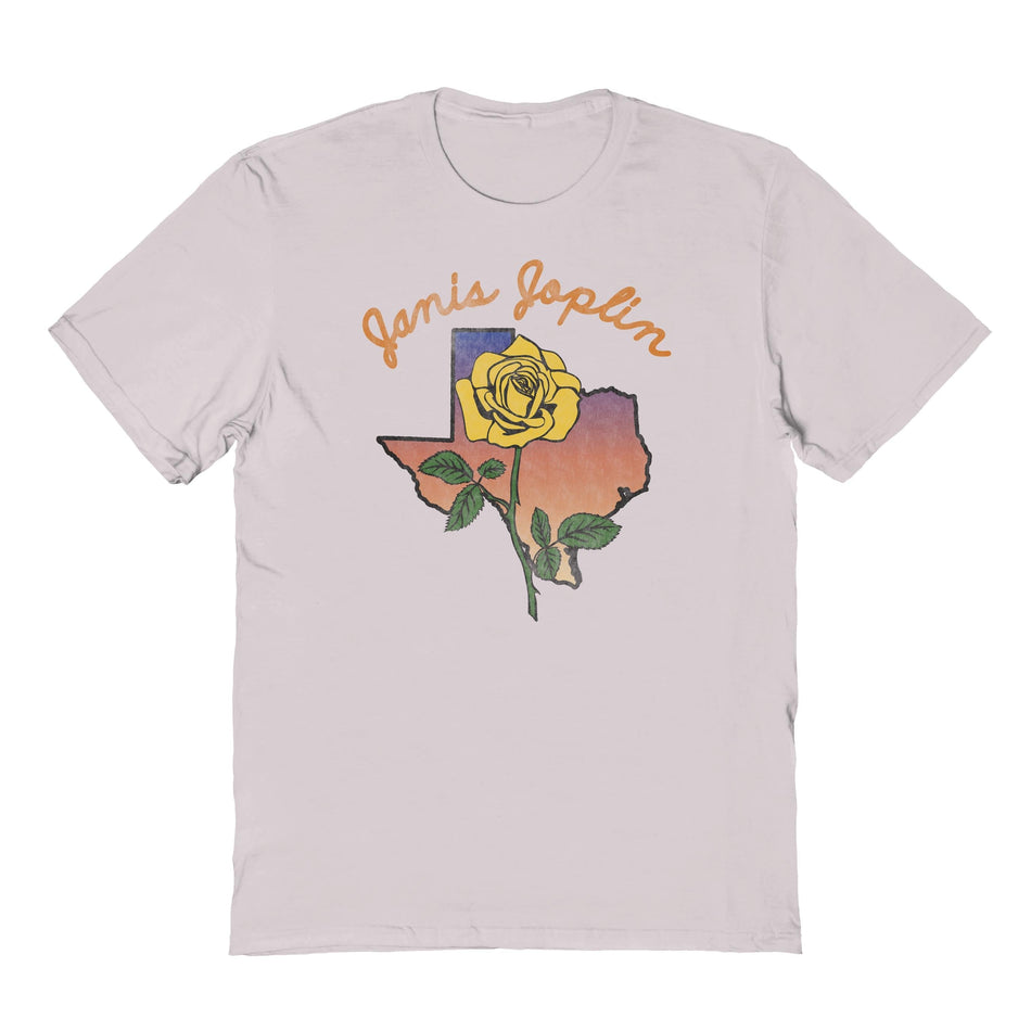 Goodie Two Sleeves Janis Joplin Texas Yellow Rose T-Shirt