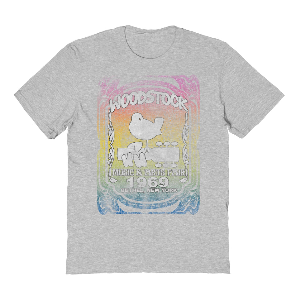 Goodie Two Sleeves Woodstock Heather Gray 1969 T-Shirt