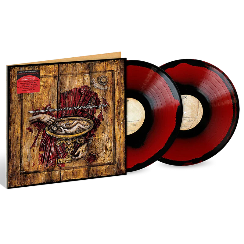 THE SMASHING PUMPKINS - MACHINA: 25TH ANNIVERSARY (CORONA RED & BLACK VINYL)