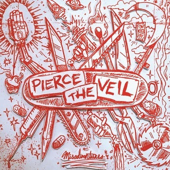 Pierce The Veil - Misadventures (Indie Silver w/ Red Splatter)